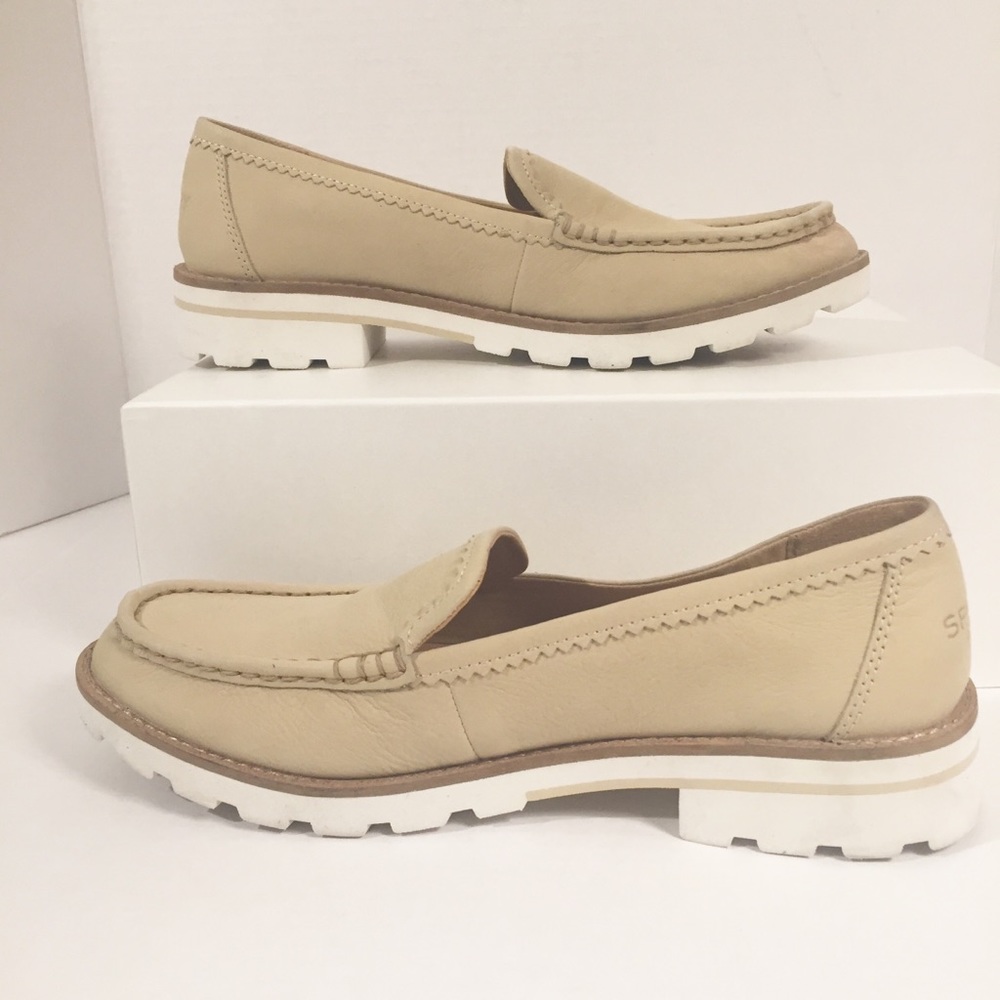 New SPERRY TOP SIDER Leather Upper SZ 9.5 $110